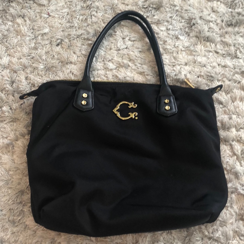 C. Wonder Black Tote Bag with Gold detail